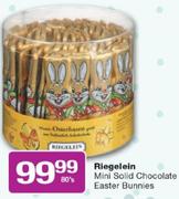 Riegelein Mini Solid Chocolate Easter Bunnies-80's