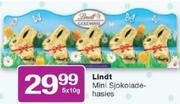 Lindt Mini Sjokoladehasies-5x10g