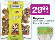 Riegelein Gold Mini Chocolate Easter Bunnies-100g