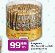 Riegelein Mini Solid Chocolate Easter Bunnies-80's
