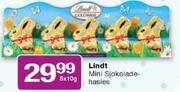 Lindit Mini Sjokolade Hasies-5x10g