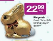 Riegelein Gold Chocolate Sitting Easter Bunny-60g