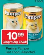 Purina Pamper Cat Food Assorted-385g/400g Each