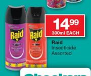 Raid Insecticide Assorted-300ml Each