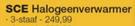 Vanaf 3 Staaf SCE Halogeenverwarmer