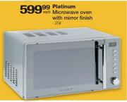  Platinum 20L Microwave Oven With Mirror Finish
