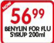 Benylin For Flu Strup-200Ml