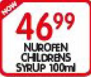 Nurofen Childrens Syrup-100Ml