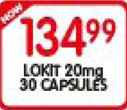 Lokit 20mg 30 Capsules