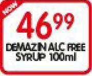 Demazin Alc Free Syrup-100Ml