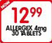 Allergex 4mg 30 Tablets
