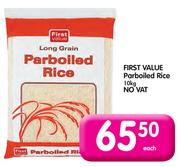 First Value Parboiled Rice-10kg Each