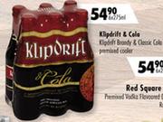 Klipdrift Brandy & Classic Cola Premixed Cooler-6x275ml