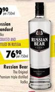 Russian Bear The Original Premium Triple Distilled Vodka-750ml