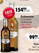 Odometer V S O P Brandy-750ml With A Complimentary 375ml