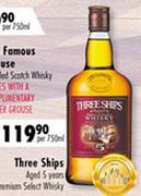 Three Ships 5YO Premium Select Whisky-750ml