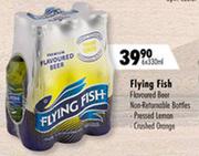 Flying Fish Flavoured Beer Non Returnable Bottles Crushed Orange-6x330ml