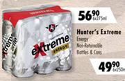Hunter's Extreme Energy Non Returnable Bottles & Cans-6x275ml