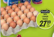 Foodco Large Eggs-30's Per Tray