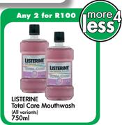 Listerine Total Care Mouthwash - 2 x 750ml