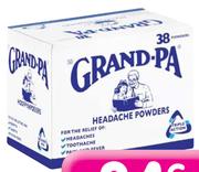 Grand-Pa Headache Powders-38's