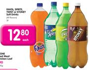 Fanta, Sprite, Twist or Stoney Soft Drinks (All Flavours)-2Ltr Each