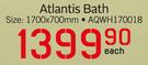 Atlantis Bath 1700x1700mm AQWH170018