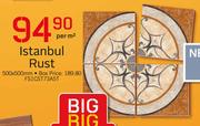 Istanbul Rust 500x500mm FS1CST73A5T-Per Sqm