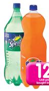 Fanta, Sprite, Twist, Stoney Cold Drinks-8 x 2Ltr