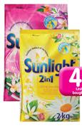 Sunlight Hand Wash Regular or Tropical Washing Powder-8 x 2kg