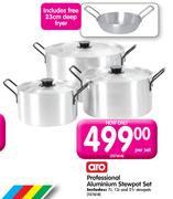 Aro Professional Aluminium Stewpot Set-Per Set