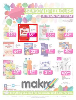 Makro Gauteng : Food (1 May - 14 May 2014), page 1