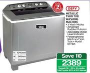 Defy Metallic Twin Tub Washing Machine-DTT165