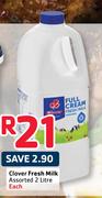 Clover Fresh Milk Assorted-2ltr Each