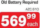 Autozone Old Battery Required AZC.610