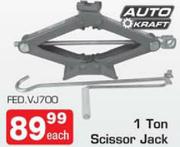 Auto Kraft 1 Ton Scissor Jack FED.VJ700