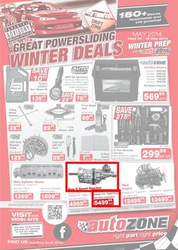 Autozone : Winter Deals (6 May - 18 May 2014), page 1
