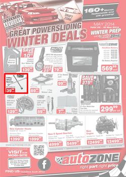 Autozone : Winter Deals (6 May - 18 May 2014), page 1
