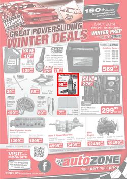 Autozone : Winter Deals (6 May - 18 May 2014), page 1
