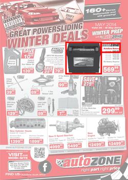 Autozone : Winter Deals (6 May - 18 May 2014), page 1