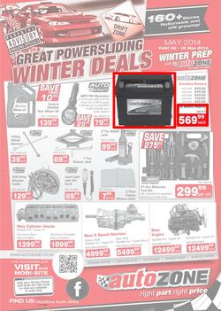 Autozone : Winter Deals (6 May - 18 May 2014), page 1