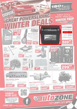 Autozone : Winter Deals (6 May - 18 May 2014), page 1