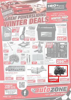 Autozone : Winter Deals (6 May - 18 May 2014), page 1