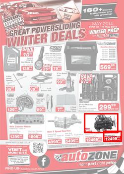 Autozone : Winter Deals (6 May - 18 May 2014), page 1