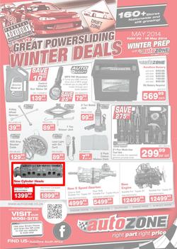 Autozone : Winter Deals (6 May - 18 May 2014), page 1