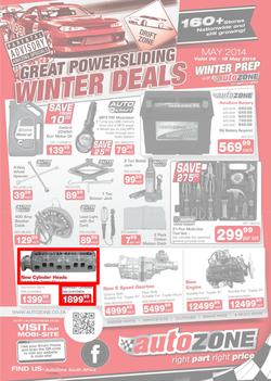 Autozone : Winter Deals (6 May - 18 May 2014), page 1