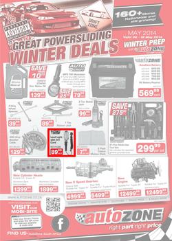 Autozone : Winter Deals (6 May - 18 May 2014), page 1