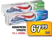 Aquafresh T/Paste-12x100Ml
