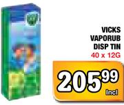 Vicks Vaporub Disp Tin-40x12G