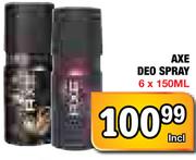 Axe Deo Spray-6x150Ml